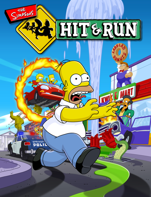 Cover for The Simpsons: Hit & Run.