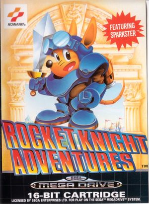 Cover for Rocket Knight Adventures.