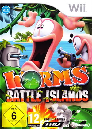 Cover for Worms: Battle Islands.