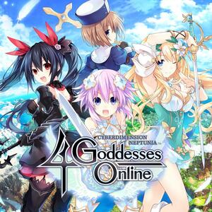 Cover for Cyberdimension Neptunia: 4 Goddesses Online.