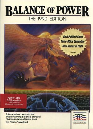 Cover for Balance of Power: The 1990 Edition.