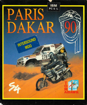 Cover for Paris Dakar 1990.