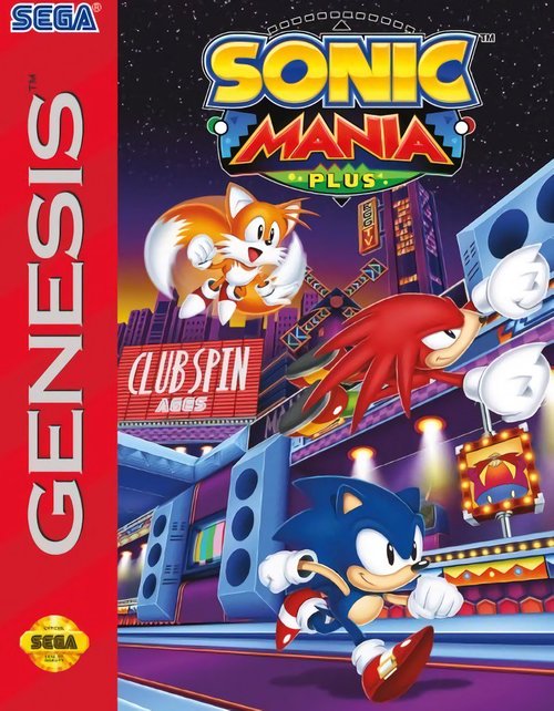 Cover for Sonic Mania Plus.