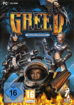 Cover for Greed: Black Border.