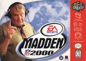 Cover for Madden NFL 2000.