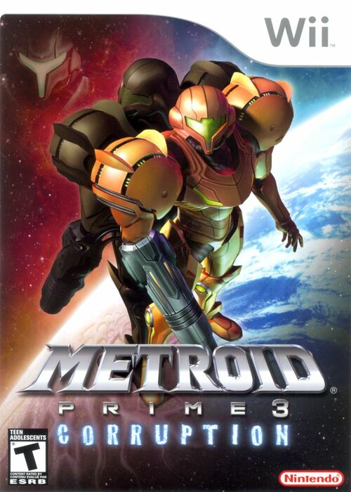 Cover for Metroid Prime 3: Corruption.