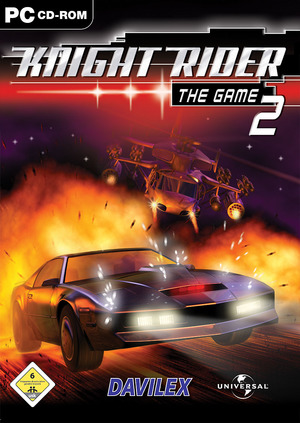 Cover for Knight Rider 2: The Game.