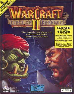 Cover for Warcraft II: Tides of Darkness.