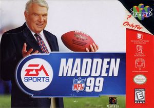 Cover for Madden NFL 99.