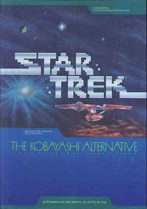 Cover for Star Trek: The Kobayashi Alternative.