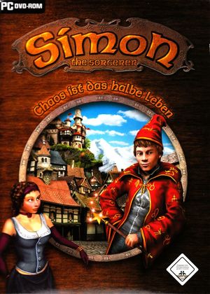 Cover for Simon the Sorcerer 4: Chaos Happens.
