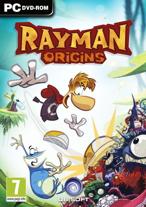 Cover for Rayman Origins.