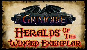 Cover for Grimoire: Heralds of the Winged Exemplar.