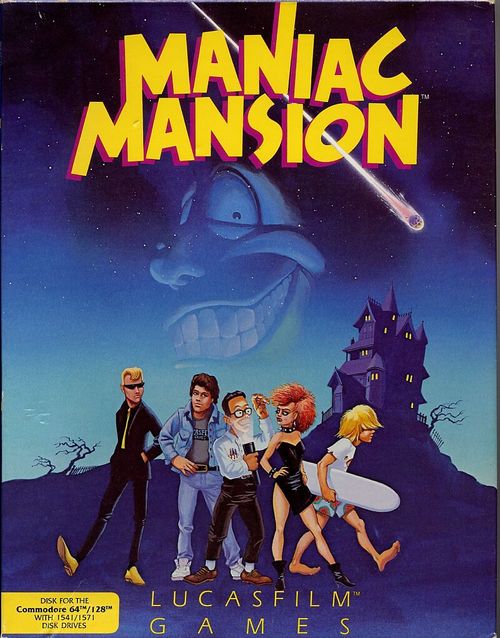 Cover for Maniac Mansion.