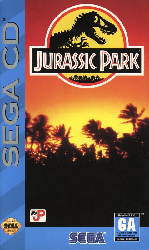 Cover for Jurassic Park.