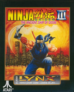 Cover for Ninja Gaiden III: The Ancient Ship of Doom.