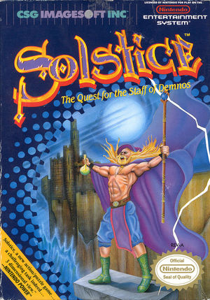 Cover for Solstice: The Quest for the Staff of Demnos.