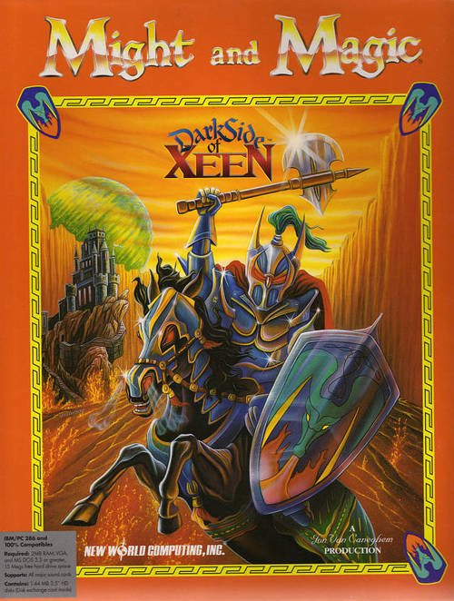 Cover for Might and Magic V: Darkside of Xeen.