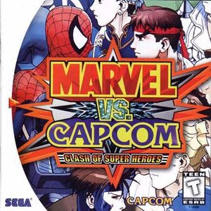 Cover for Marvel vs. Capcom: Clash of Super Heroes.