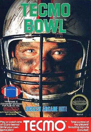 Cover for Tecmo Bowl.