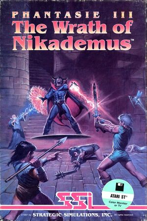 Cover for Phantasie III: The Wrath of Nikademus.