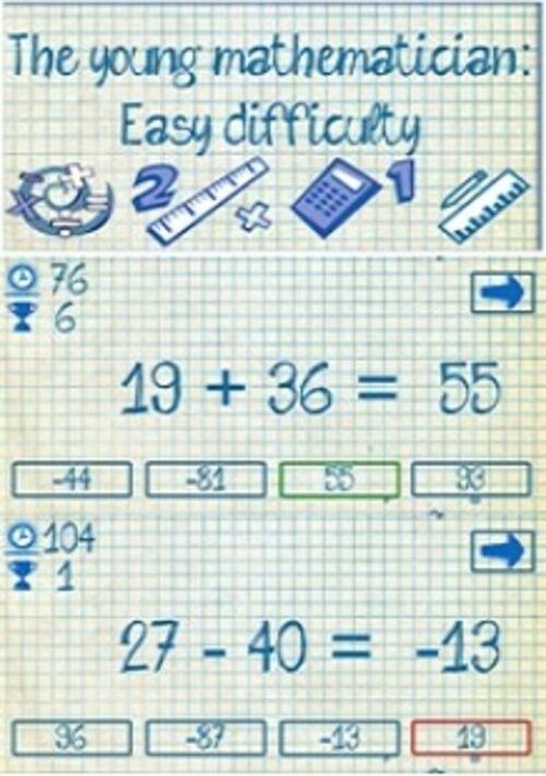 Cover for The young mathematician: Easy difficulty.