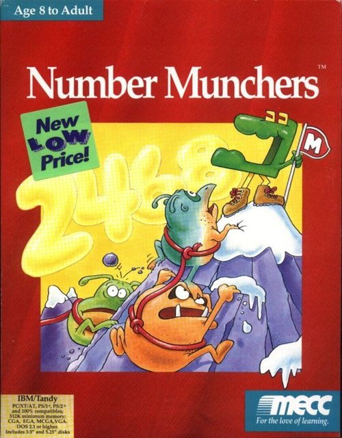 Cover for Number Munchers.