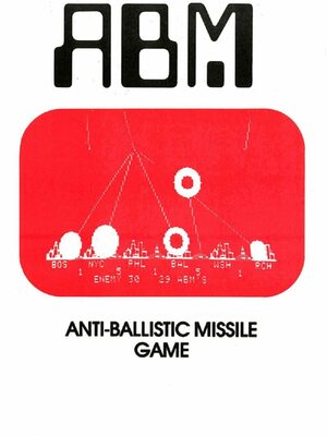 Cover for ABM (video game).