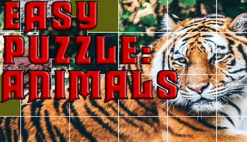 Cover for Easy puzzle: Animals.
