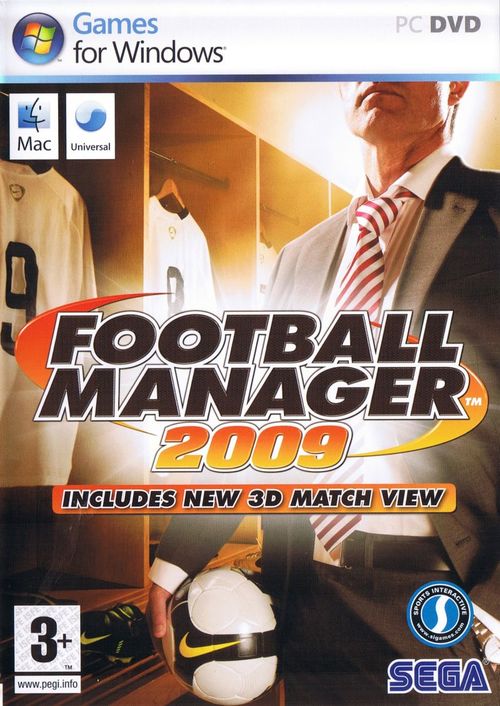 Cover for Football Manager 2009.