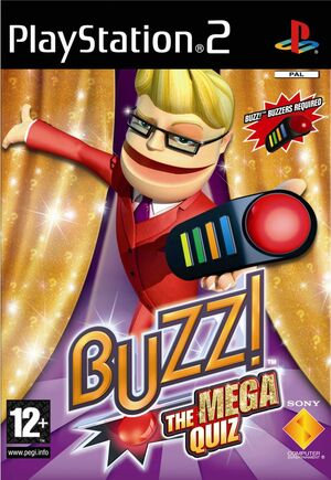 Cover for Buzz!: The Mega Quiz.