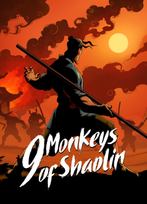Cover for 9 Monkeys of Shaolin.