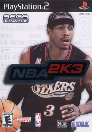 Cover for NBA 2K3.