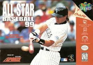 Cover for All-Star Baseball 99.