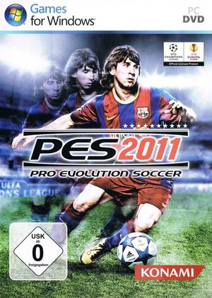 Cover for Pro Evolution Soccer 2011.