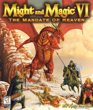 Cover for Might and Magic VI: The Mandate of Heaven.