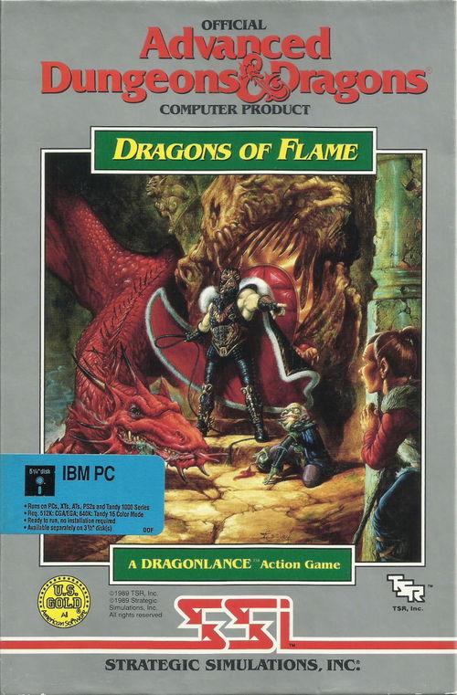 Cover for Dragons of Flame.