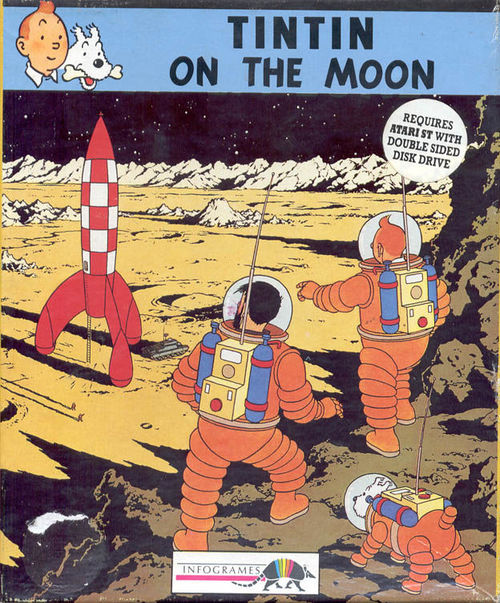 Cover for Tintin on the Moon.