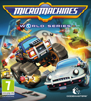 Cover for Micro Machines World Series.