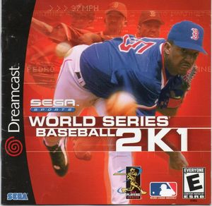 Cover for World Series Baseball 2K1.