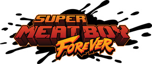 Cover for Super Meat Boy Forever.