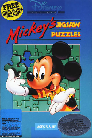 Cover for Mickey's Jigsaw Puzzles.