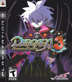 Cover for Disgaea 3: Absence of Justice.
