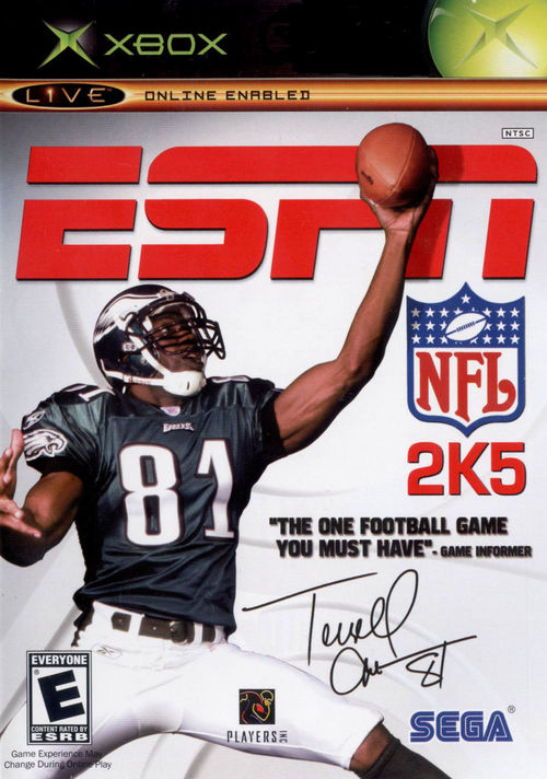 Cover for ESPN NFL 2K5.
