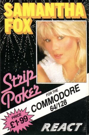 Cover for Samantha Fox Strip Poker.