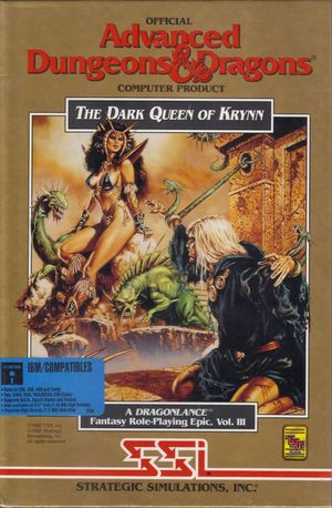 Cover for The Dark Queen of Krynn.