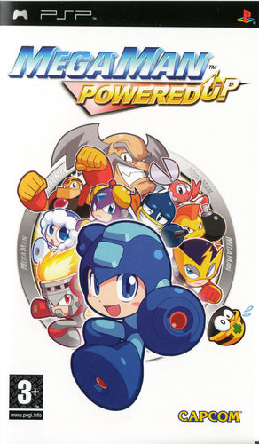 Cover for Mega Man Powered Up.