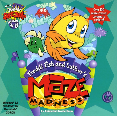 Cover for Freddi Fish and Luther's Maze Madness.