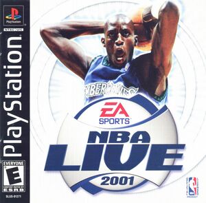 Cover for NBA Live 2001.