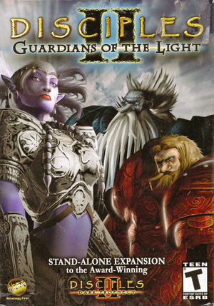 Cover for Disciples II: Guardians of the Light.